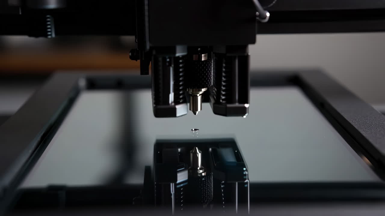 Close-up of a Resin 3D Printer in Operation
