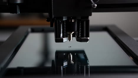 close-up of a resin 3d printer in operation
