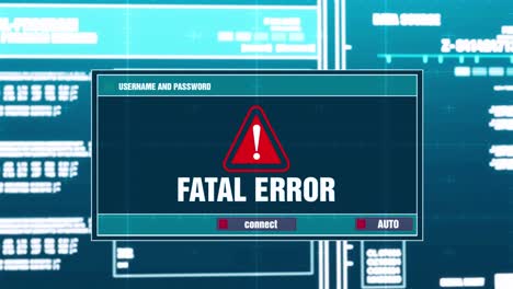 fatal error screen