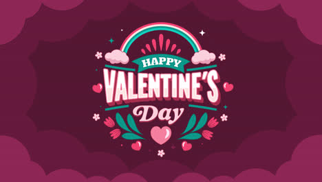 feliz día de san valentín diseño gráfico