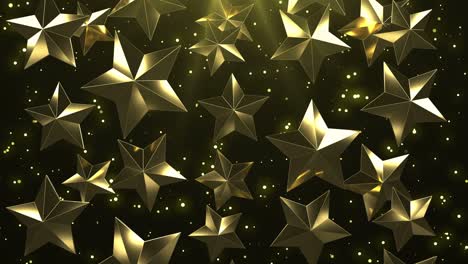 golden stars background loop