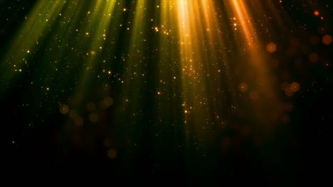 partículas que caen suavemente y el bokeh de la corriente de luz superior suave