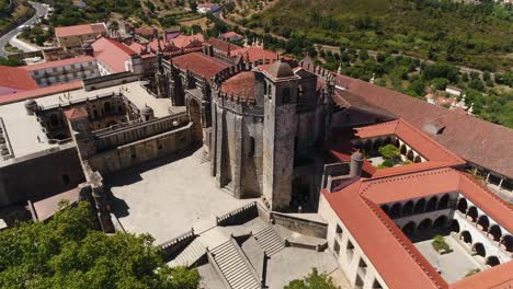 convent of christ tomar portugal aerial view