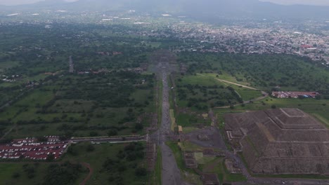 establishing aerial view of teotihuacan, mexico