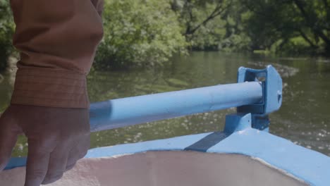 captain steering the boat