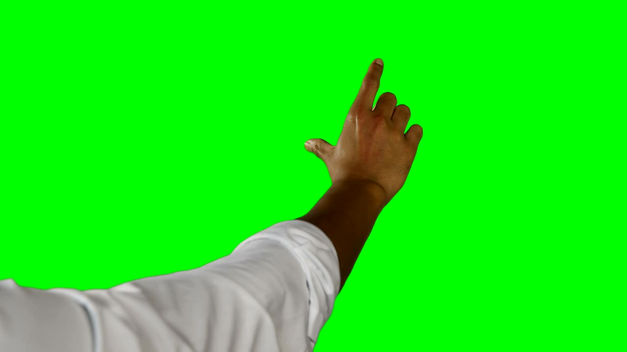 la mano de una persona tocando la pantalla digital 4k