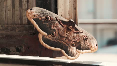 big butterfly with colorful wings. huge winged lepidoptera