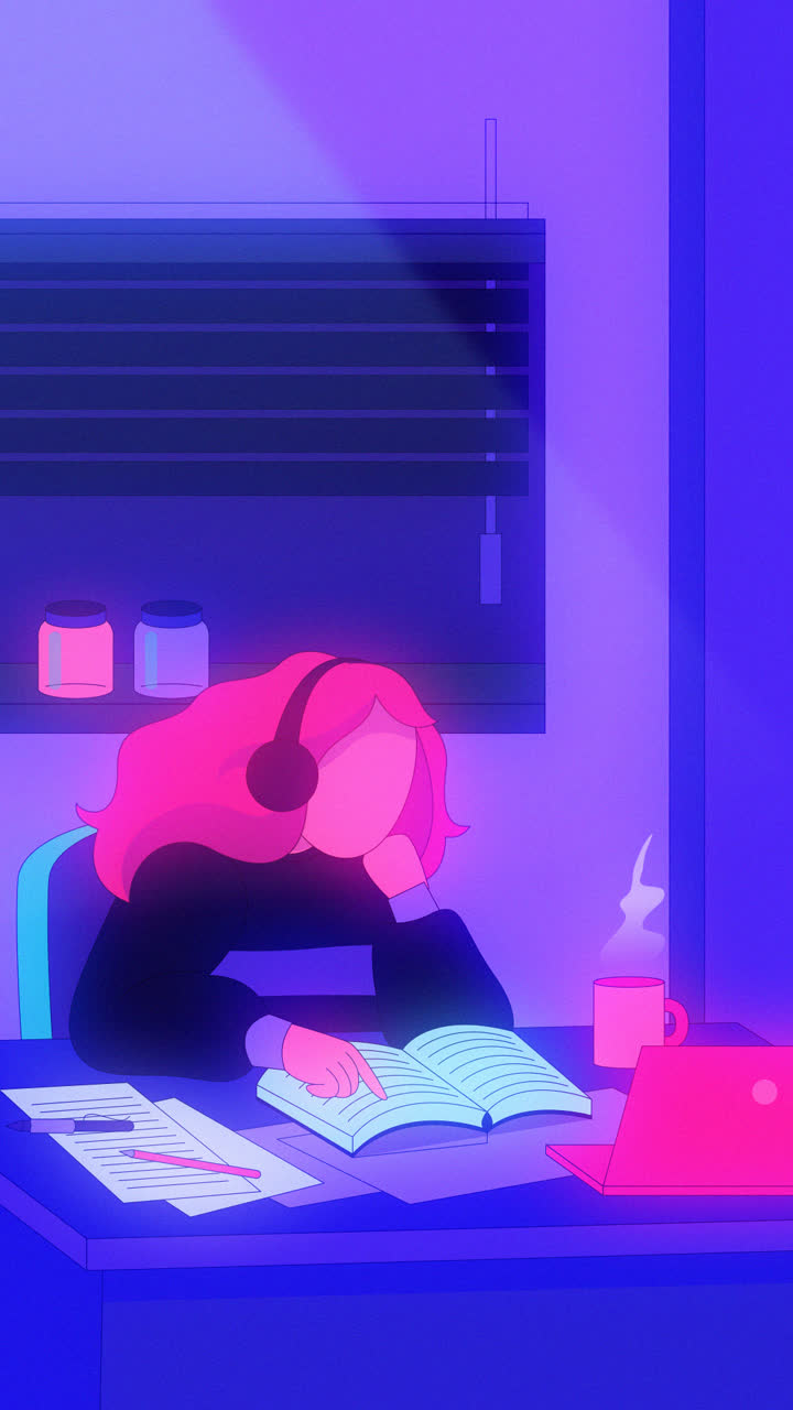 Motion Graphic of Hand drawn lo-fi illustrations