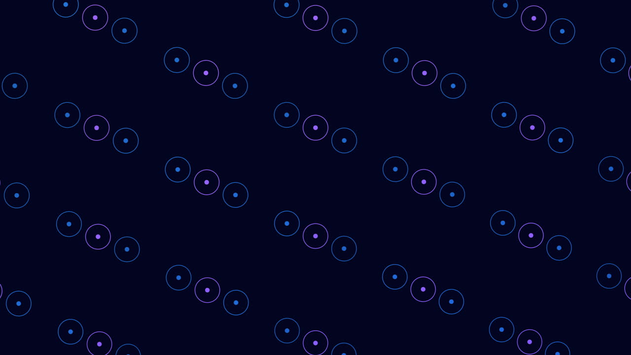 Circular blue pattern on black background