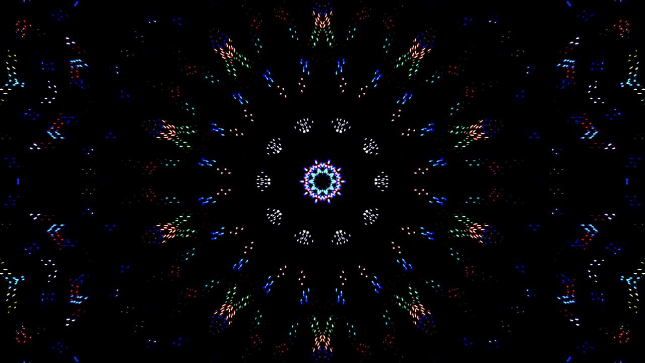 linee astratte luce colorata forma rotonda luminosa al centro, sfondo nero