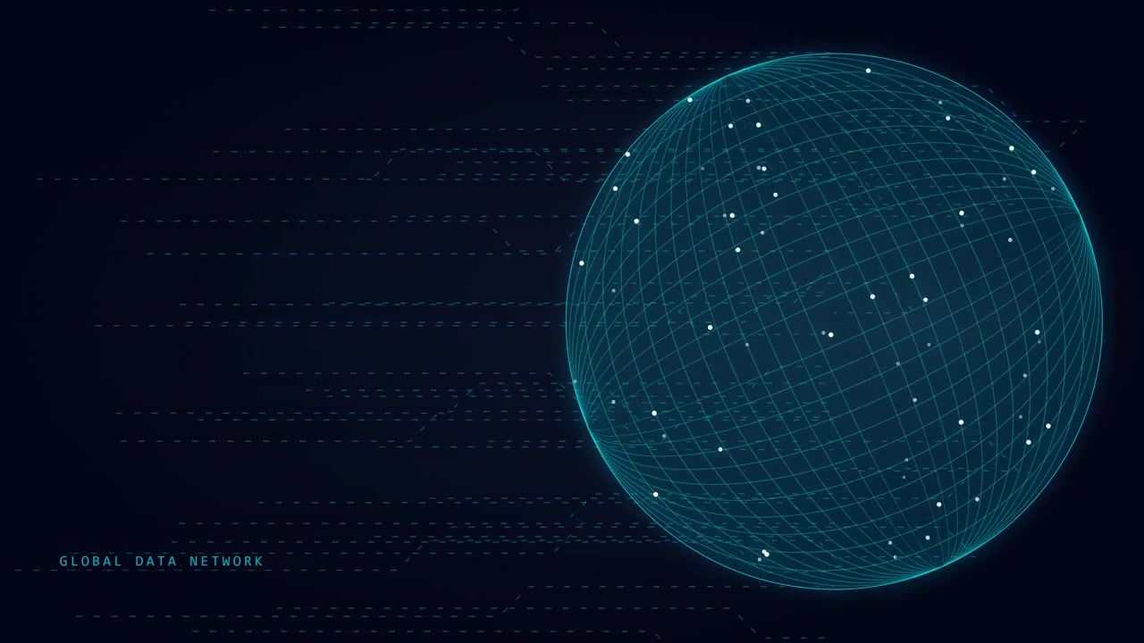 Digital Globe Representing Global Data Network Connectivity