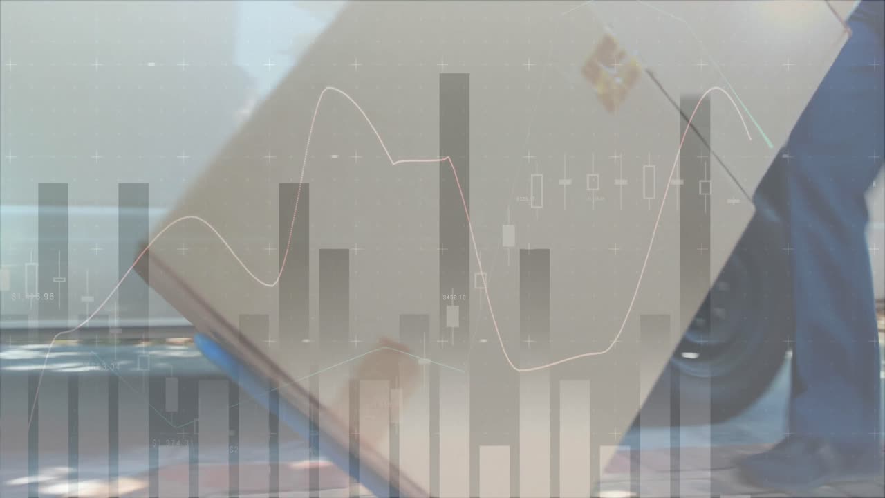 패키지를 풀고 있는 배달사 4k