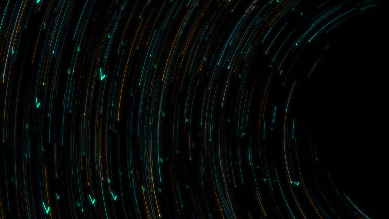 Circular stream glowing arrows digital data futuristic technology dynamic motion concept modern