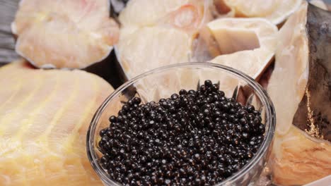 fish with caviar
