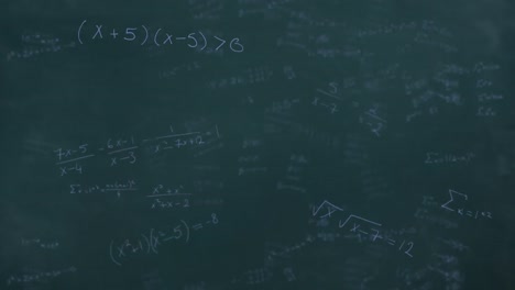 Animation-of-mathematical-equations-over-grey-background