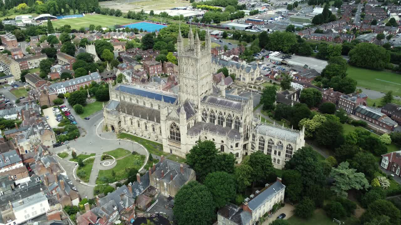 Aerial View of Worcester Cathedral