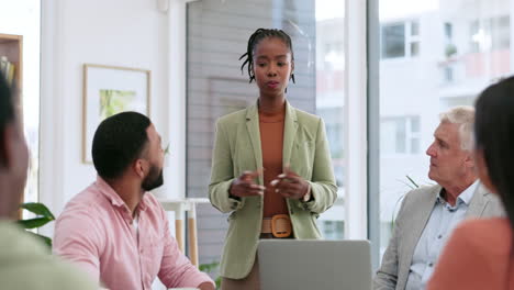 leadership, black woman and speaking in business