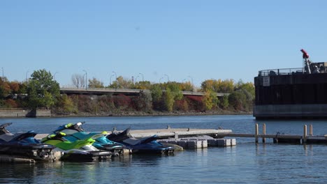 A-beautiful-background-with-a-few-seadoo-on-the-left-side-of-the-screen