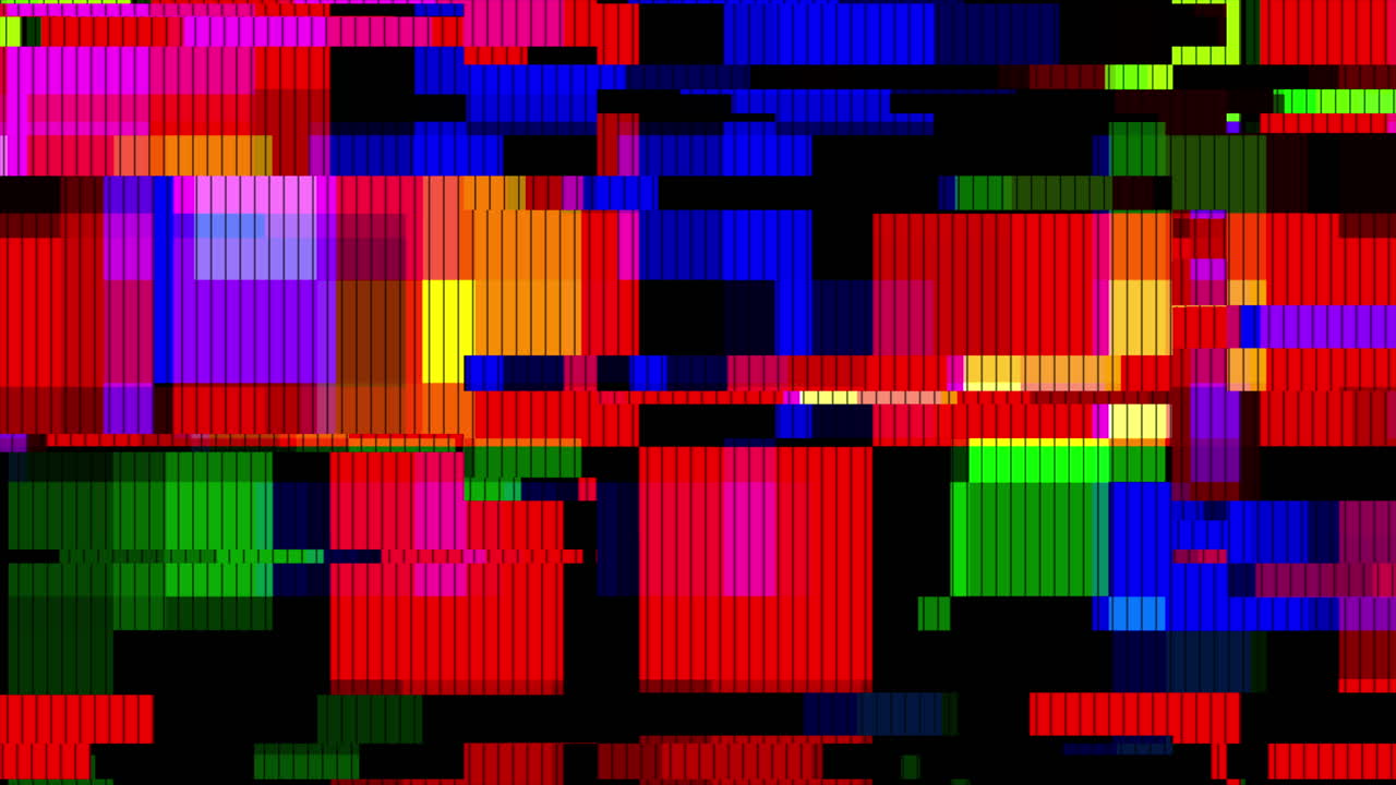 Colorful Abstract Digital Glitch Art Background