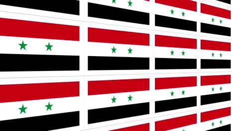 postales con la bandera nacional de siria en el bucle