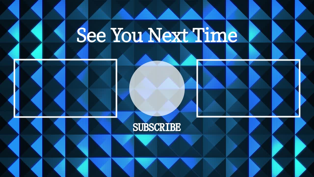 금속 반사 크리스탈 광채 엔드 카드 엔딩 스크린 모션 그래픽