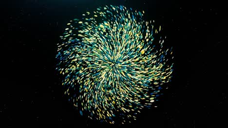 fondo de fuegos artificiales abstractos y coloridos