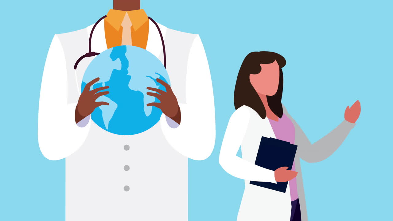 онлайн-технологии здравоохранения с врачами и планетой земля