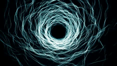 biotecnología orgánica abstracto sin costuras, loopable azul - túnel turquesa 4k ciencia ficción de fondo de movimiento, tecnología, espacio, concepto simbiótico