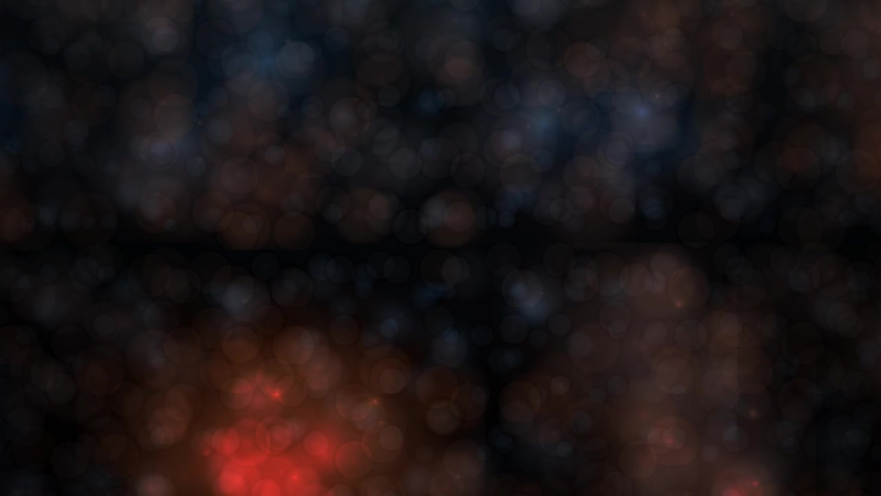 Abstract Background with Glowing Red and Blue Bokeh Circles