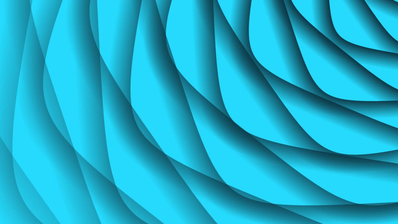 fantasy cyan color shiny geometric smooth wavy background