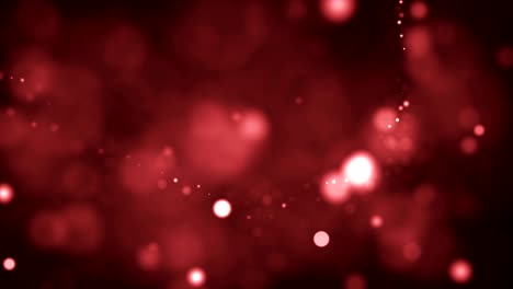 fondo de partículas abstractas desfocalizadas de 4k (rojo) - video de stock de bucle