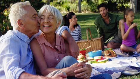 Cariñosa-Pareja-De-Ancianos-Sentada-En-El-Parque-4k