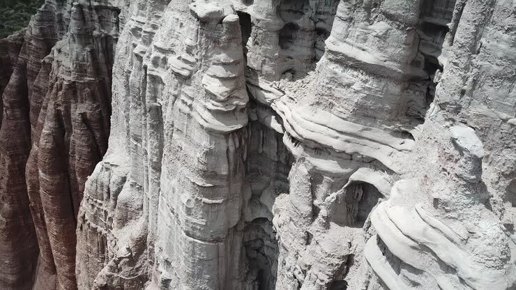 Talampaya Nationalpark, Argentina. Luftfoto af fantastiske klippeformationer, naturens kunst.