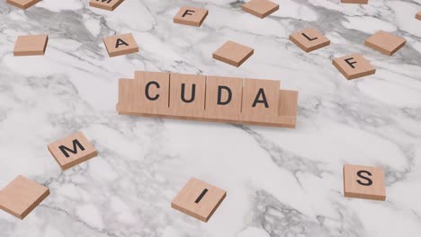 Cuda-Wort-Auf-Scrabble