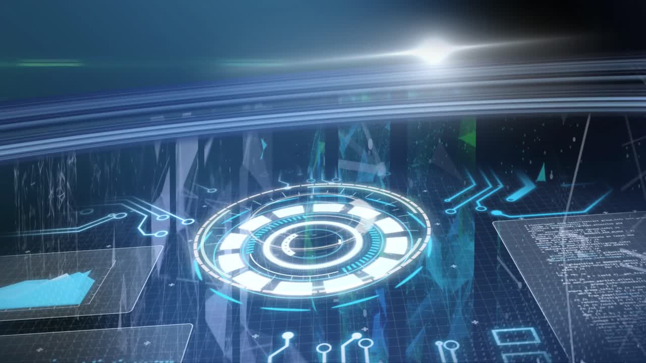 데이터 처리 및 컴퓨터 회로판의 애니메이션