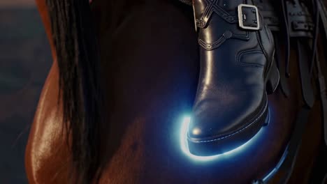 horseback riding boots close-up