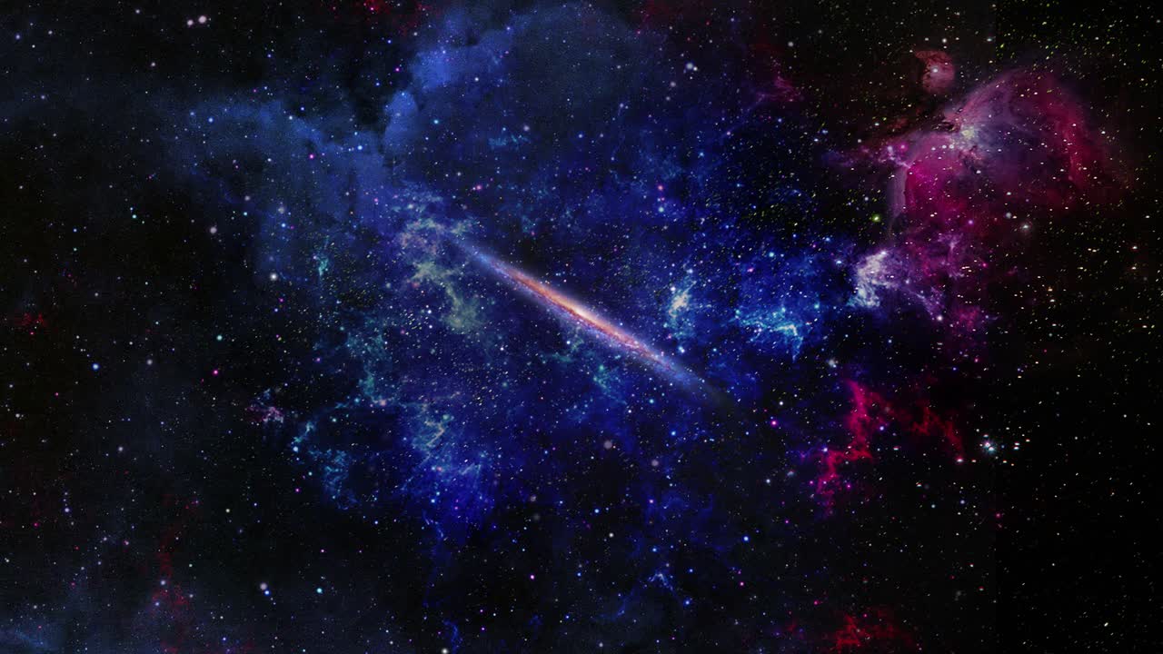 galaxia y el polvo cósmico en el espacio exterior