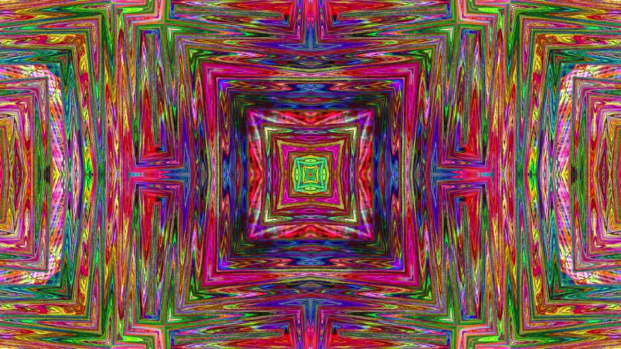 la animación abstracta, el fondo líquido, la hermosa película de pintura digital, la película de fondo abstracto, el video de stock de animación de kaleidoscopio.