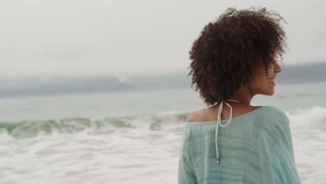 couple enjoying free time by the sea