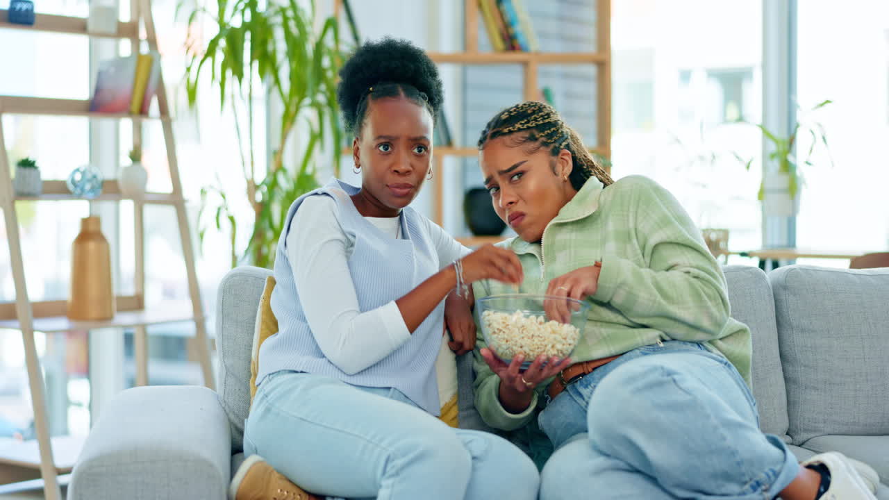 dos amigos viendo una película y comiendo palomitas de maíz