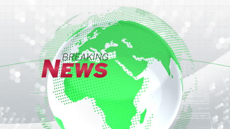 animation of the words breaking news written in grey and red