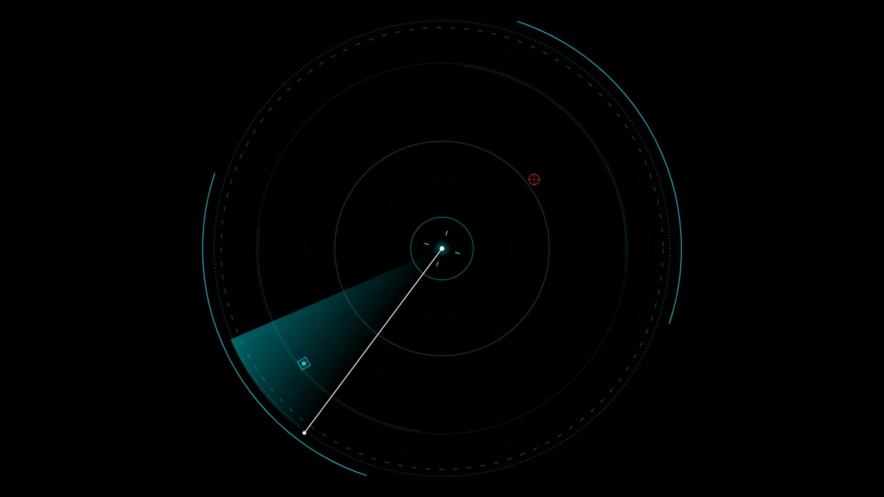 Schermo Radar Digitale in Scansione per Obiettivi