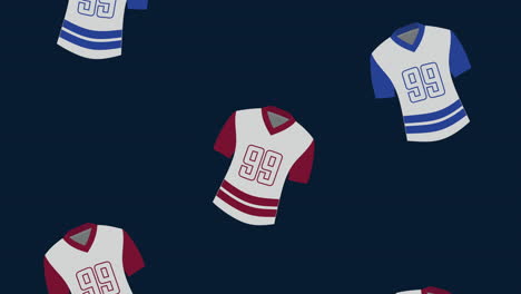 patrón de la camiseta de hockey