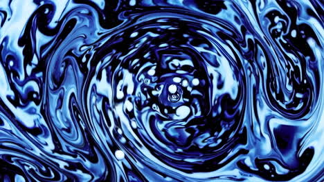 abstract blue and black swirling fluid