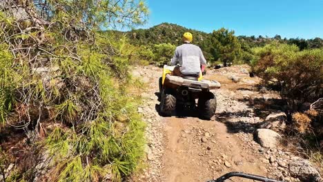 safari ride with atv quad bikes through the kemer, turkey