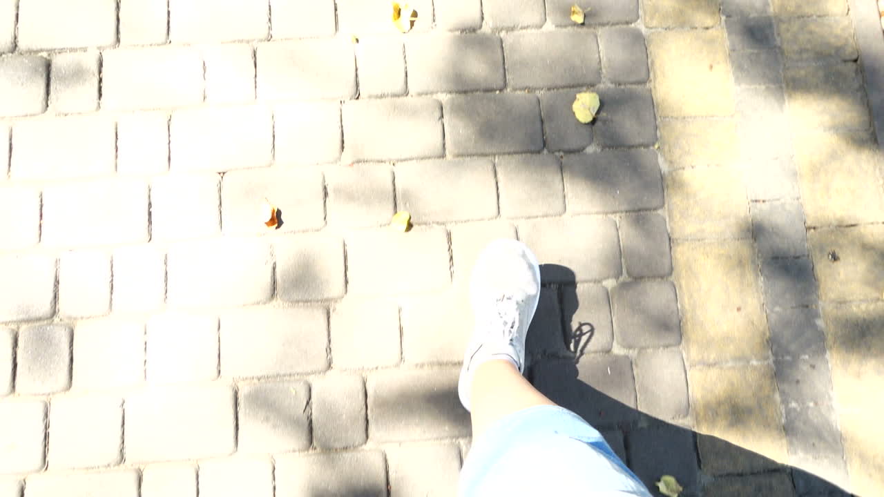 Walk in the park. Slow motion