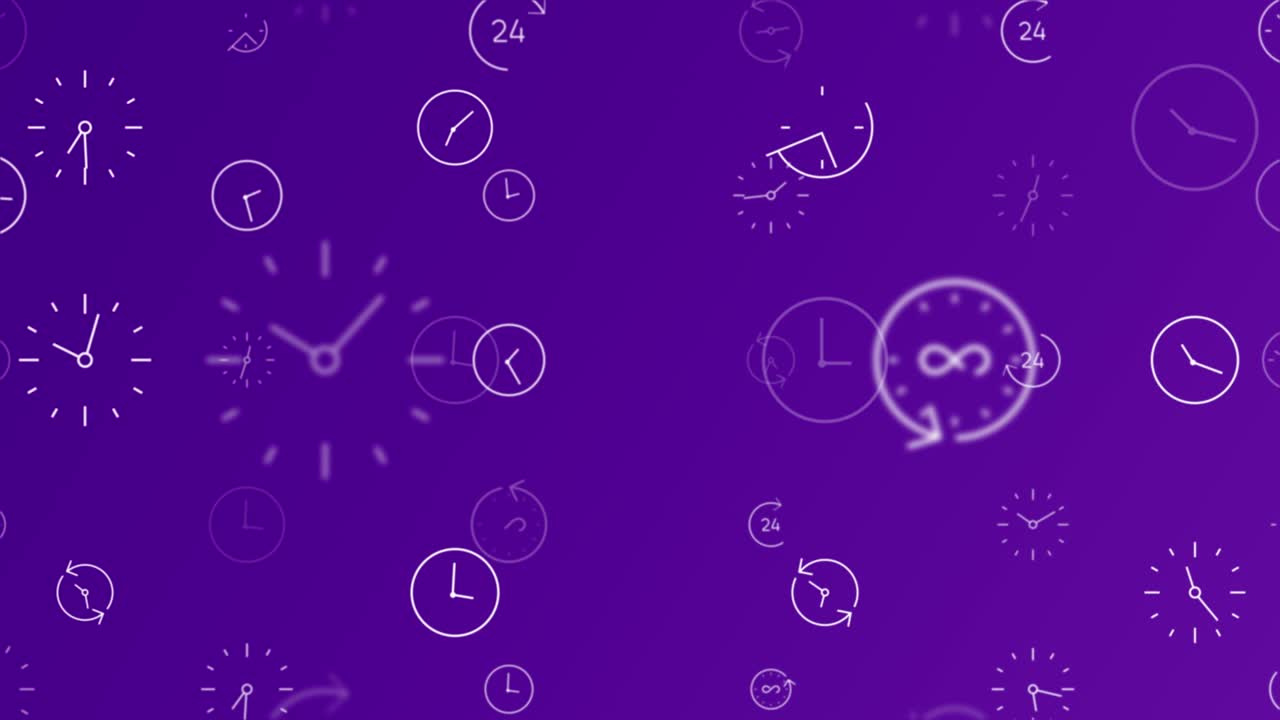 Clock time lapse and moving fast animation | Premium Stock Video Footage