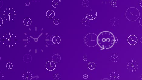 lapso de tiempo del reloj y movimiento rápido de animación