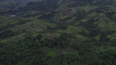 The-Lapale-Hills-Sumba-island-during-cloudy-sunset-at-Sumba-island,-aerial