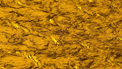 flowing molten gold liquid waves background loop